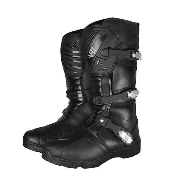 VR1 Black VR B Long Adventure Boots for men