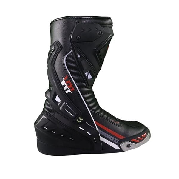 VR1 B06 Red Biker Boots For Mens - Image 3