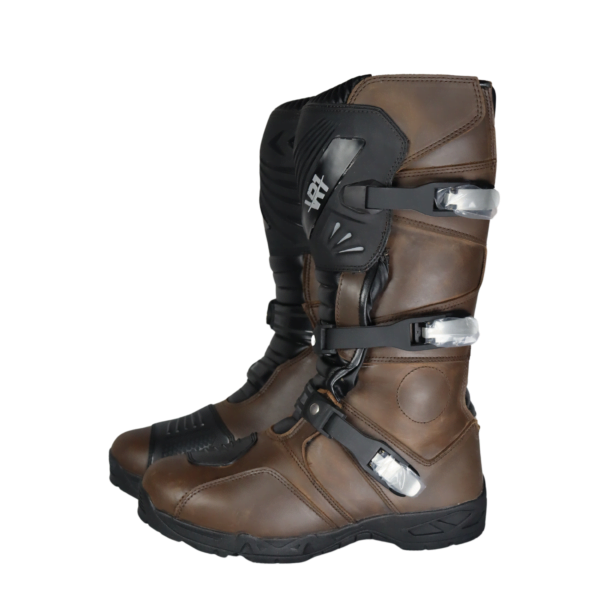 VR1 Brown VR B Long Adventure Boots for men